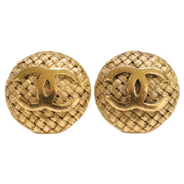 Chanel Cc Logo Circle Clip-On Earrings