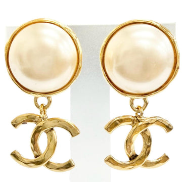 Chanel Cc Logo Clip-On Earrings Metal
