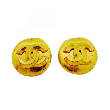 Chanel Cc Logo Clip-On Earrings Metal