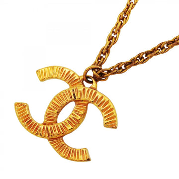 Chanel Cc Logo Pendant Necklace Metal