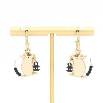Chanel Cc Logo Earrings Metal