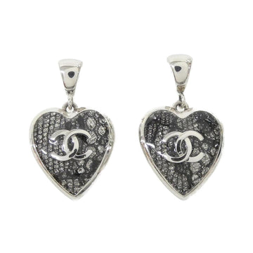 Chanel Earrings Silver-Tone Metal