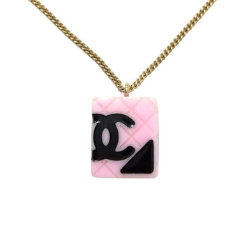 Chanel Cc Logo Pendant Necklace Metal