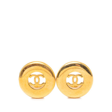 Chanel Cc Logo Clip-On Earrings Metal