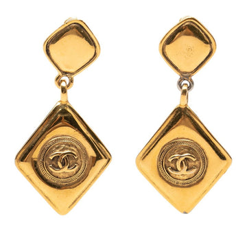 Chanel Cc Logo Clip-On Earrings Metal