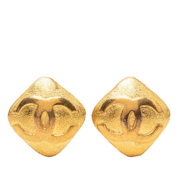 Chanel Cc Logo Clip-On Earrings Metal
