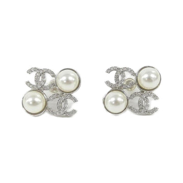 Chanel Earrings Silver-Tone Metal