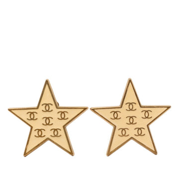 Chanel Cc Logo Star Clip-On Earrings