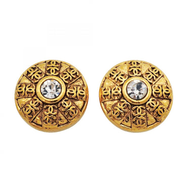 Chanel Cc Logo Circle Clip-On Earrings