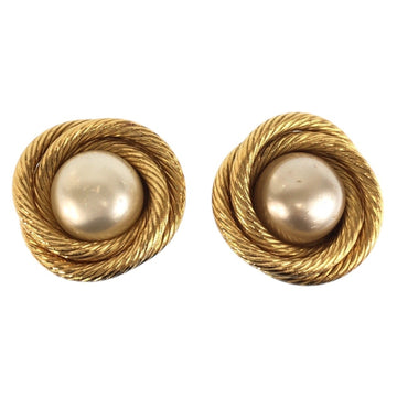 Chanel Vintage Clip-On Earrings Pearl