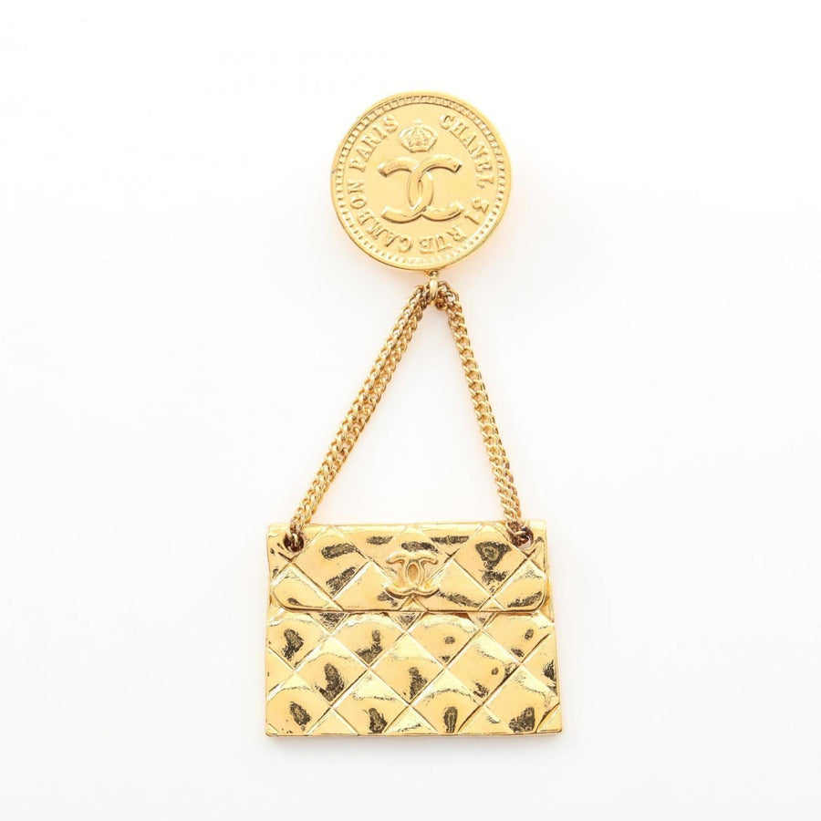 Chanel Matelassé Brooch Metal