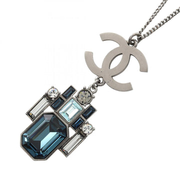 Chanel Cc Logo Pendant Necklace Sterling