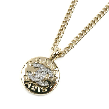 Chanel Cc Logo Pendant Necklace Metal
