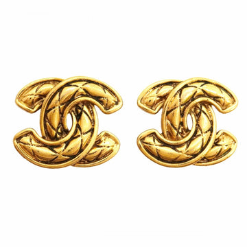 Chanel Cc Logo Clip-On Earrings Metal