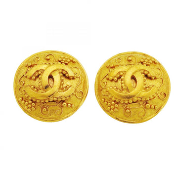 Chanel Cc Logo Circle Clip-On Earrings