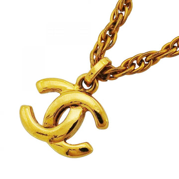 Chanel Cc Logo Pendant Necklace Metal