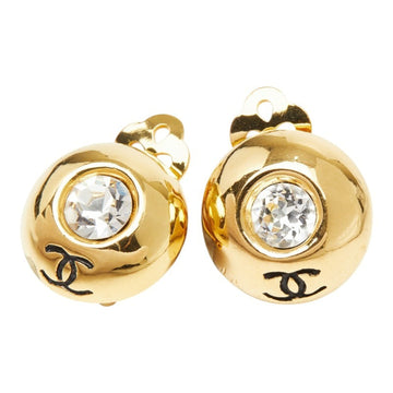 Chanel Cc Logo Clip-On Earrings Metal