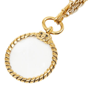 Chanel Cc Logo Chain Pendant Necklace