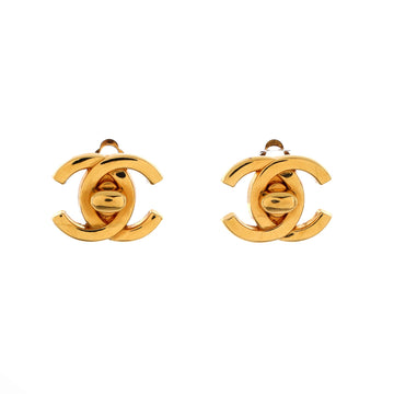 Chanel Cc Turnlock Clip-On Earrings
