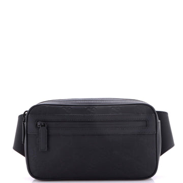 Gucci Front Zip Belt Bag Gg Rubber