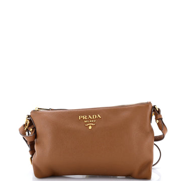 Prada Dual Strap Flat Crossbody Bag