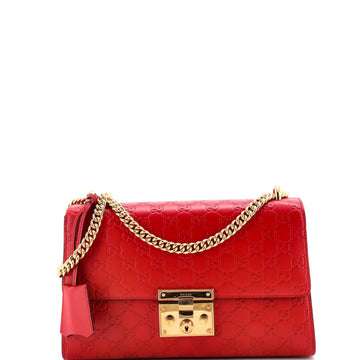 Padlock Shoulder Bag Guccissima Leather
