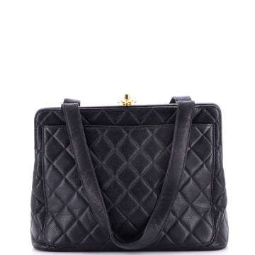 Chanel Vintage Kisslock Frame Tote