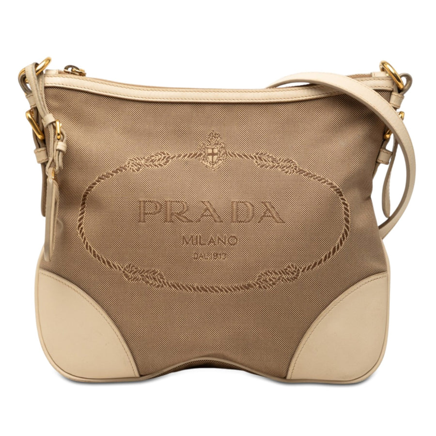Prada Canvas Canapa Logo Crossbody Pre-
