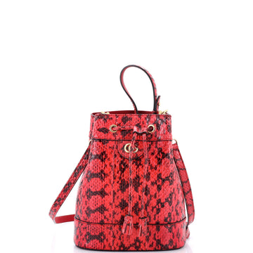 Gucci Ophidia Bucket Bag Python Small