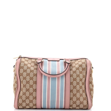 Gucci Vintage Web Boston Bag Gg Canvas