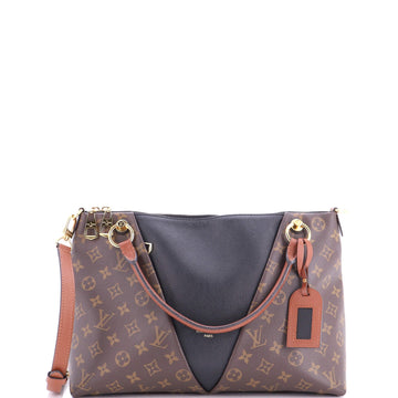 Louis Vuitton V Tote Canvas And Leather