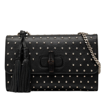 Gucci Medium Studded Leather Miss Bamboo