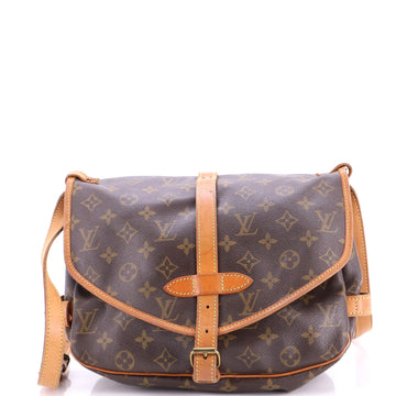 Louis Vuitton Saumur Handbag Canvas 30