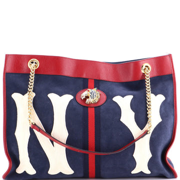 Gucci Rajah Chain Tote Suede With