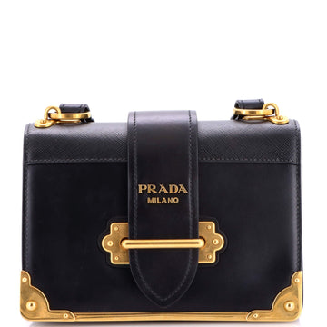 Prada Cahier Crossbody Bag Leather And