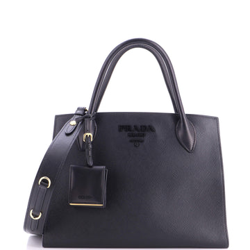 Prada Monochrome Tote Saffiano With City