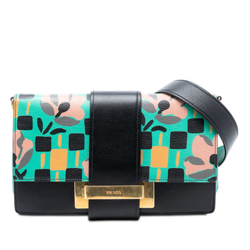Prada Floral Printed Leather Plex Ribbon