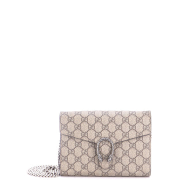 Gucci Dionysus Chain Wallet Gg Coated