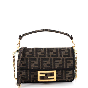 Fendi Baguette Nm Bag Zucca Canvas Mini