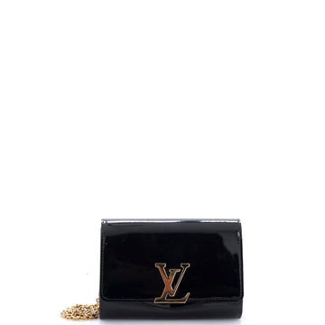 Louis Vuitton Chain Louise Clutch Patent