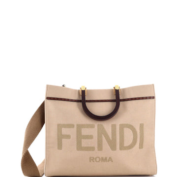 Fendi Sunshine Shopper Tote Canvas