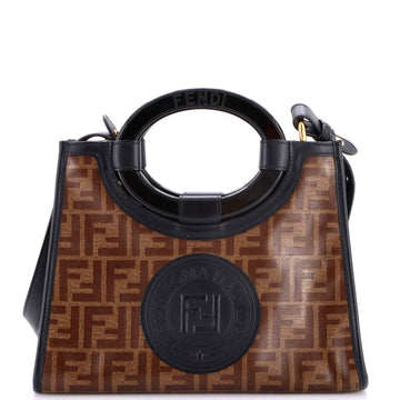 Fendi Runaway Shopper Tote Zucca Coated
