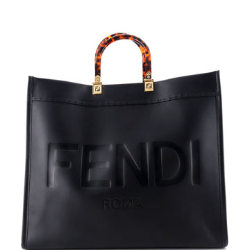 Fendi Sunshine Shopper Tote Leather