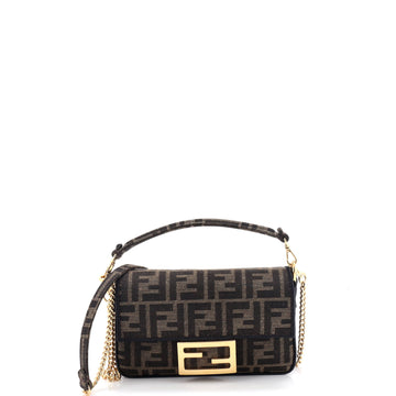 Fendi Baguette Nm Bag Zucca Canvas Mini