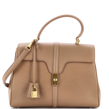 Celine 16 Top Handle Bag Grained
