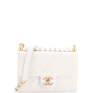 Chanel Chic Pearls Flap Bag Quilted