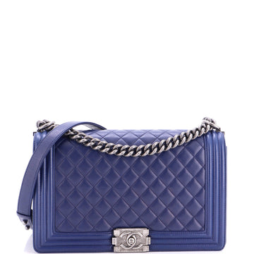 Chanel Boy Flap Bag Quilted Lambskin New