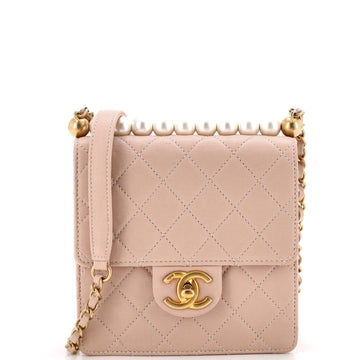 Chanel Chic Pearls Flap Bag Quilted