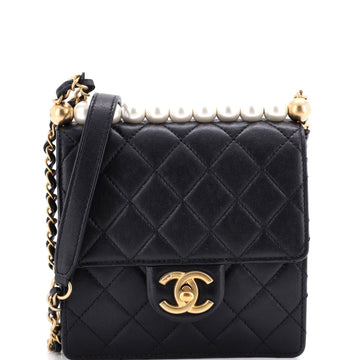 Chanel Chic Pearls Flap Bag Quilted
