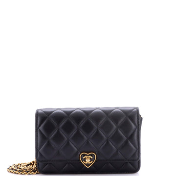 Chanel Coco Love Cc Heart Wallet On